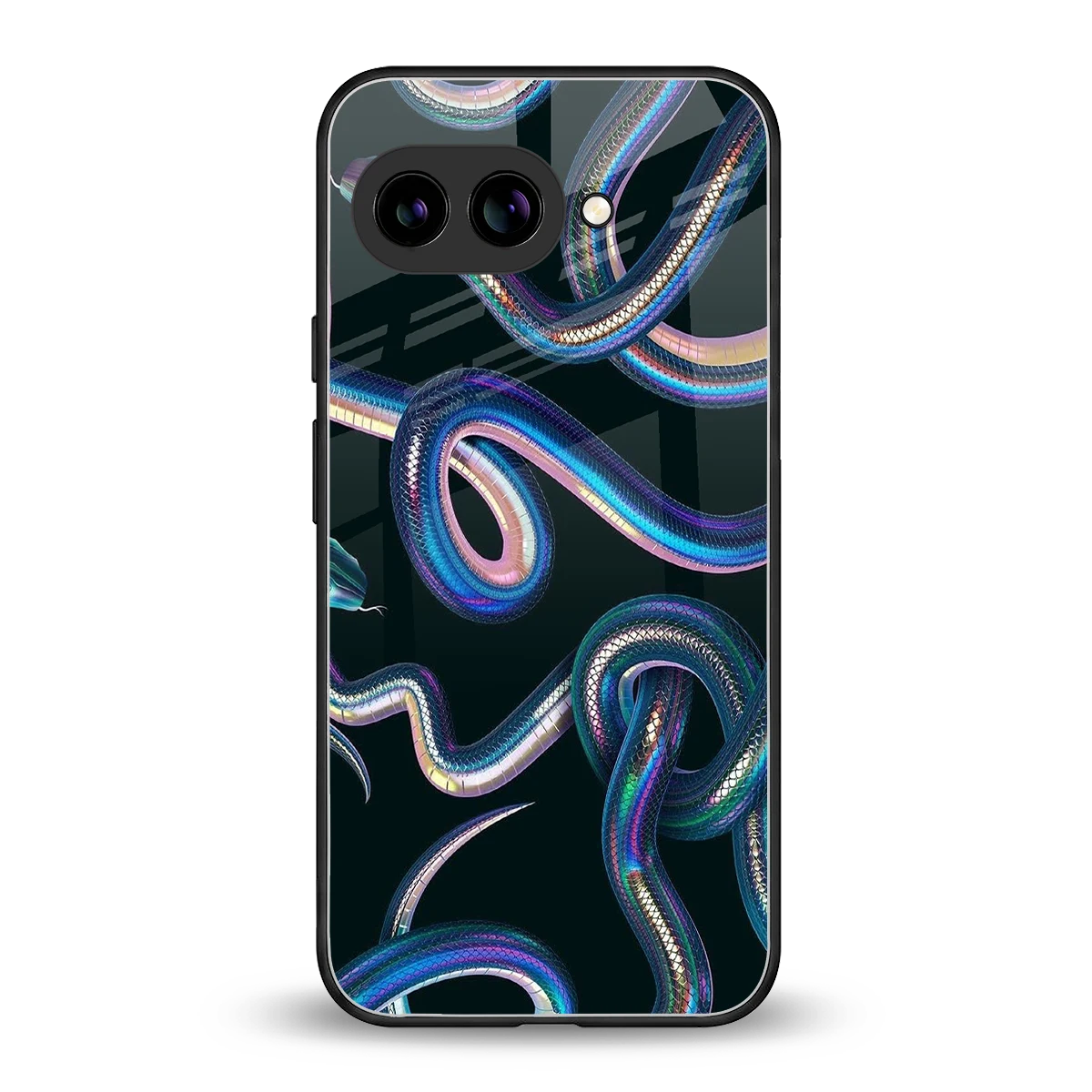 Snakes back phone cover | glass case for google pixel 10a