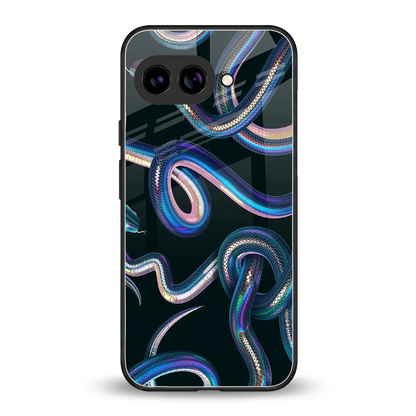 Snakes back phone cover | glass case for google pixel 10a