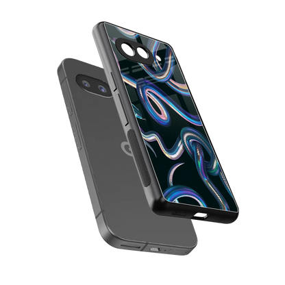 Snakes sleek google pixel 10a cover with tempered glass back and TPU edges
