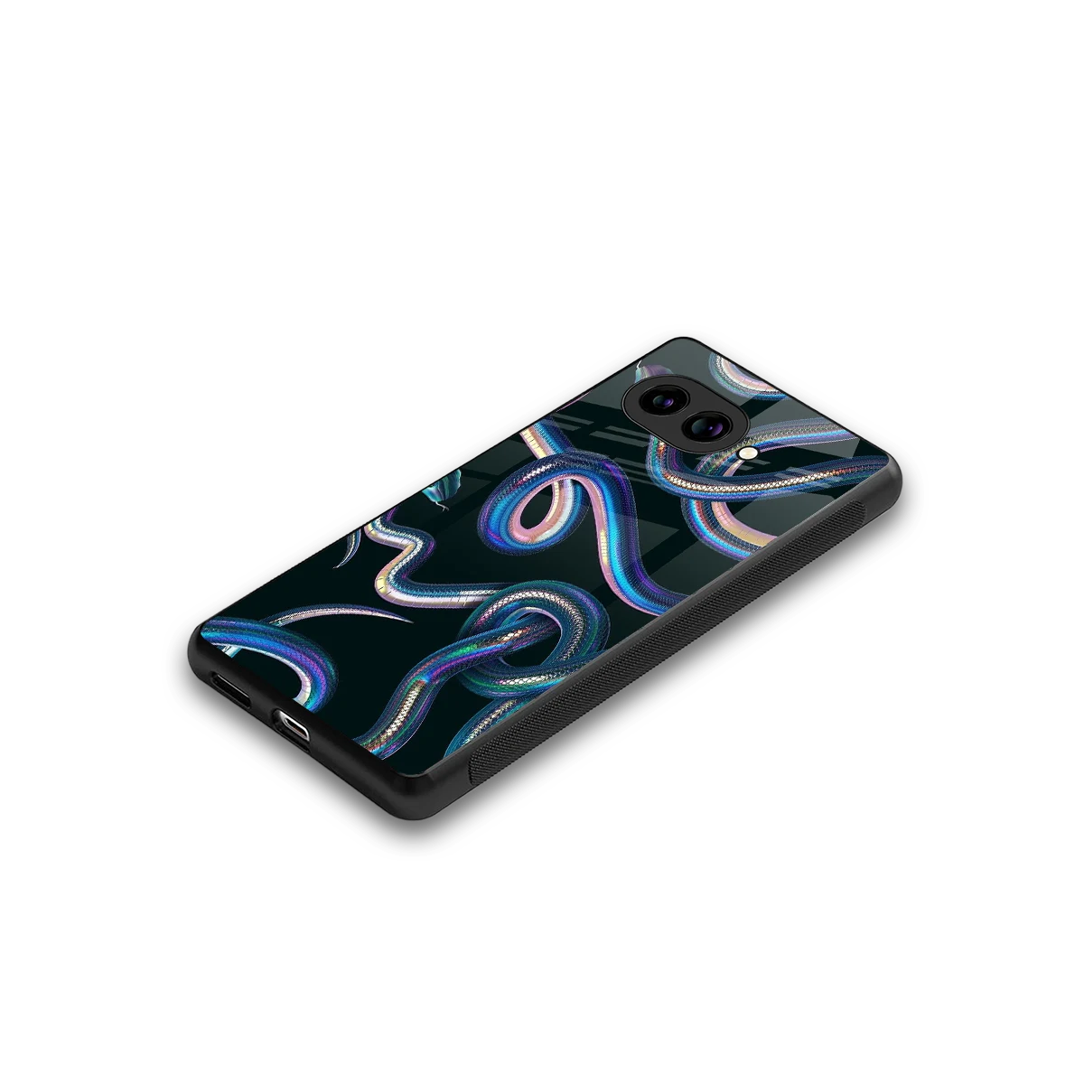 Snakes stylish phone case for google pixel 10a | glossy glass and slim fit