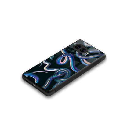 Snakes stylish phone case for google pixel 10a | glossy glass and slim fit