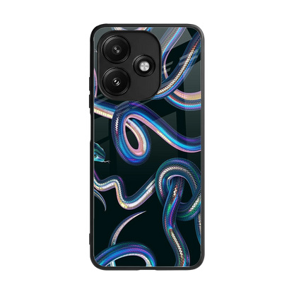 Snakes back phone cover | glass case for redmi 12 5g