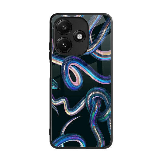 Snakes back phone cover | glass case for redmi 12 5g