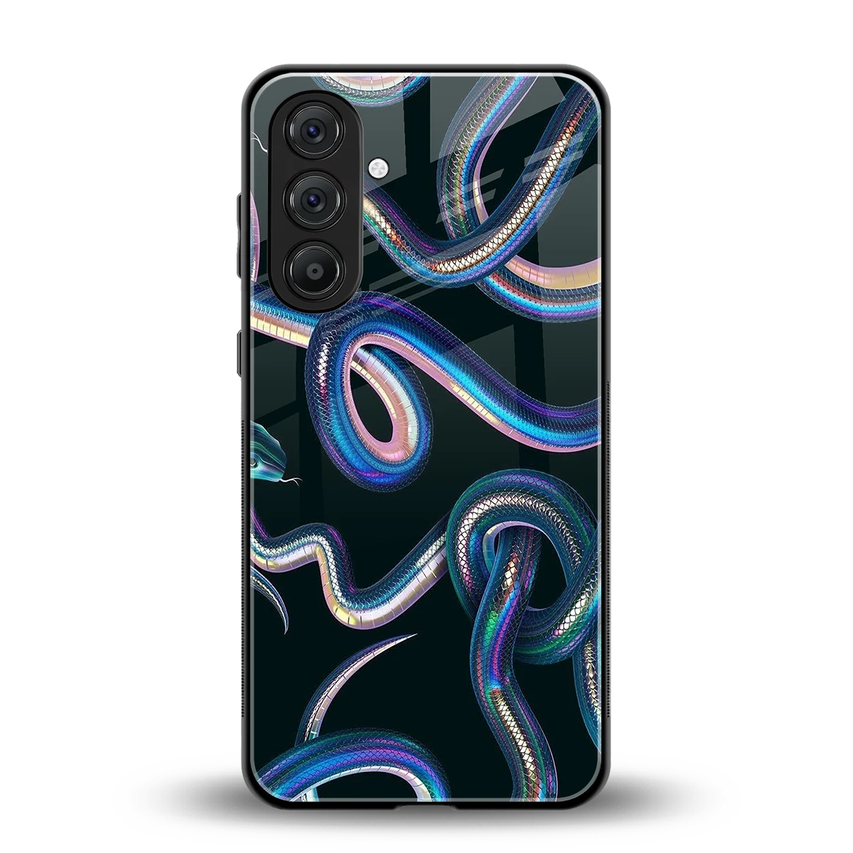 Snakes back phone cover | glass case for samsung galaxy a37 5g