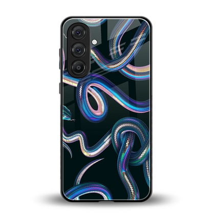 Snakes back phone cover | glass case for samsung galaxy a55 5g