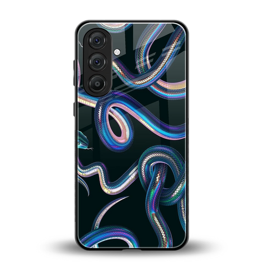 Snakes back phone cover | glass case for samsung galaxy m36 5g