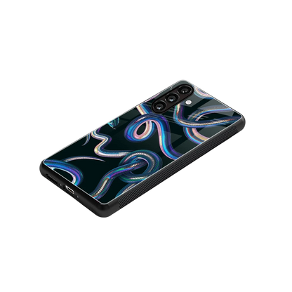 Snakes stylish phone case for samsung galaxy a55 5g | glossy glass and slim fit