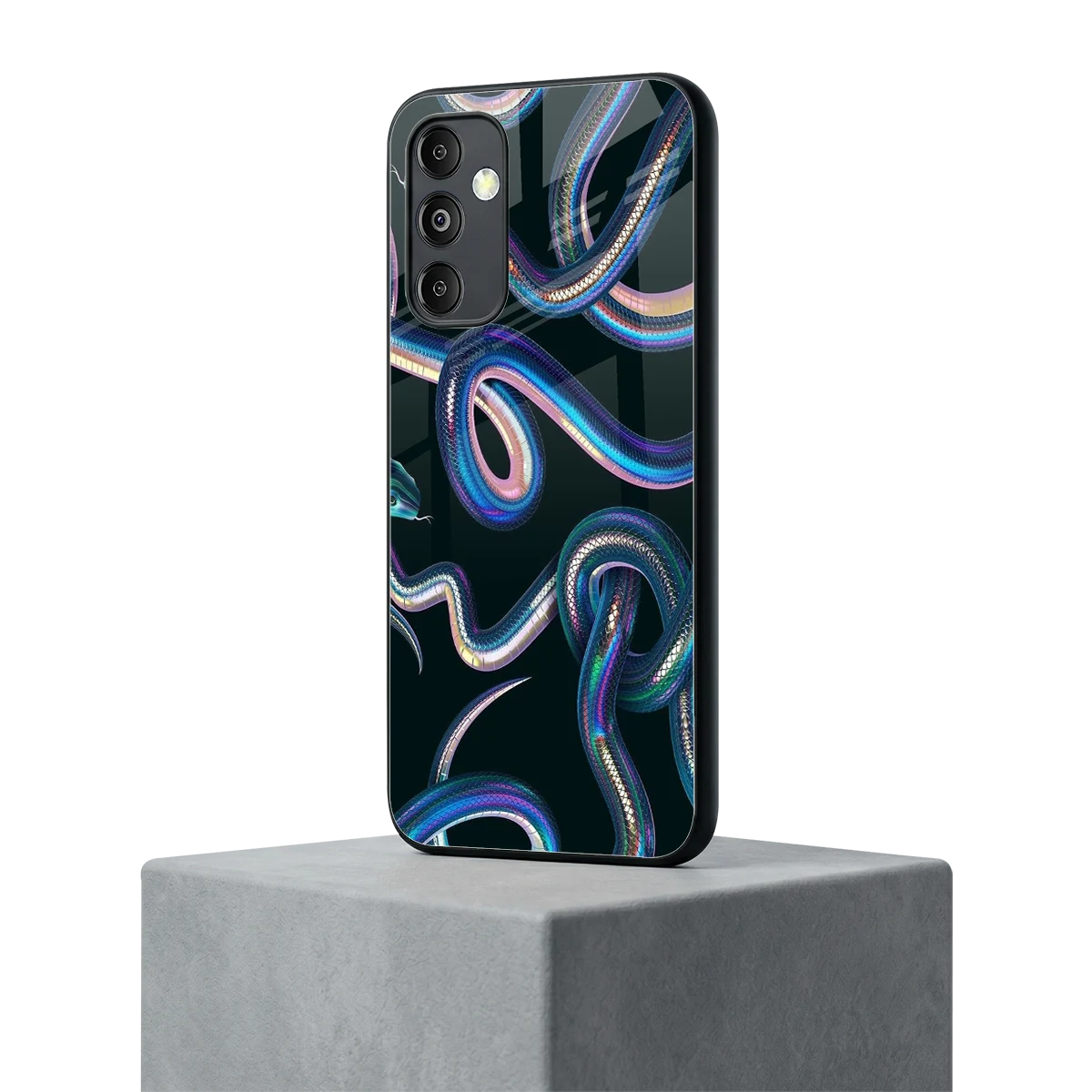 Snakes samsung galaxy m14 5g mobile cover | shockproof glass phone case