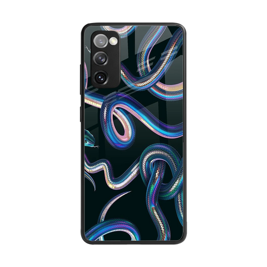 Snakes back phone cover | glass case for samsung galaxy s20 fe