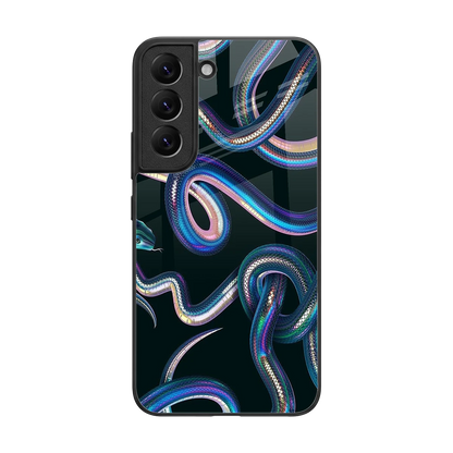 Snakes back phone cover | glass case for samsung galaxy s22