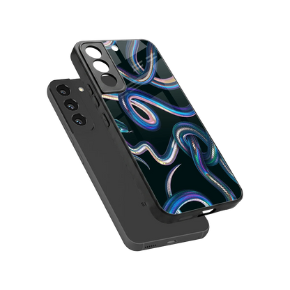 Snakes sleek samsung galaxy s22 cover with tempered glass back and TPU edges
