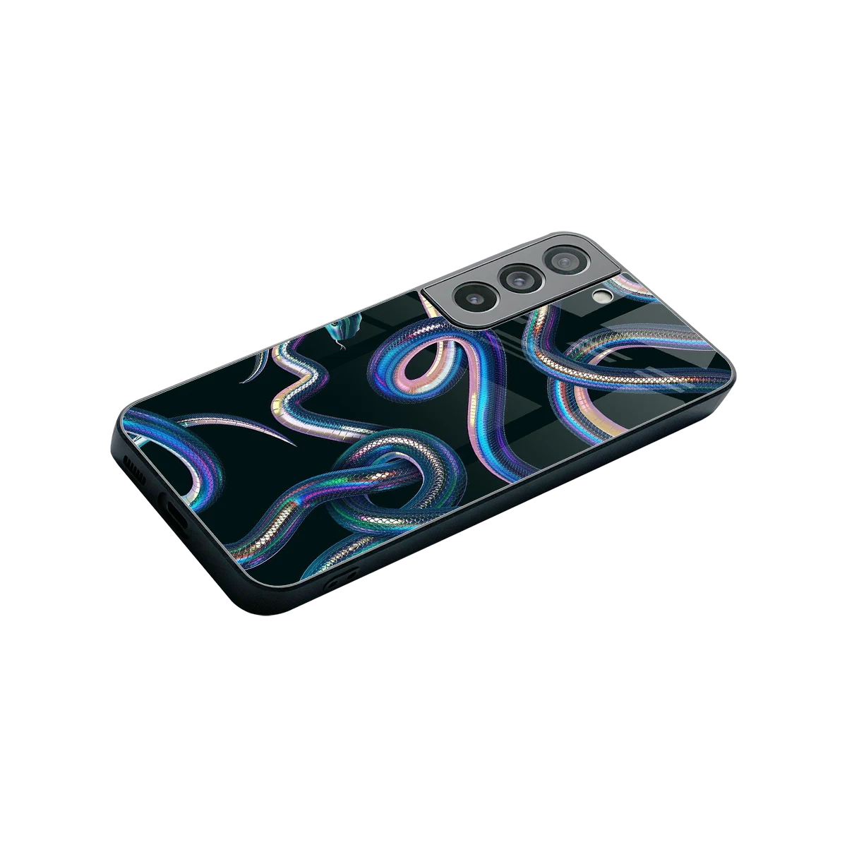 Snakes stylish phone case for samsung galaxy s22 | glossy glass and slim fit