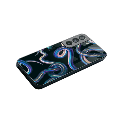 Snakes stylish phone case for samsung galaxy s22 | glossy glass and slim fit