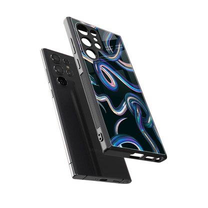 Snakes sleek samsung galaxy s23 ultra cover with tempered glass back and TPU edges