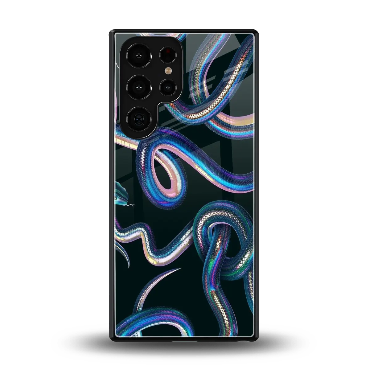 Snakes back phone cover | glass case for samsung galaxy s25 ultra