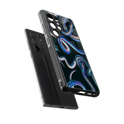 Snakes sleek samsung galaxy s25 ultra cover with tempered glass back and TPU edges