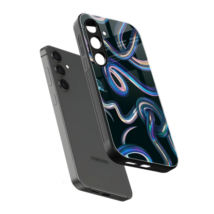 Snakes sleek samsung galaxy s23 fe cover with tempered glass back and TPU edges