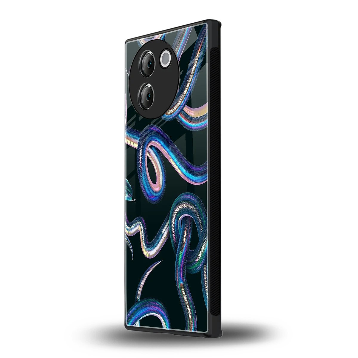 Snakes vivo v30e mobile cover | shockproof glass phone case