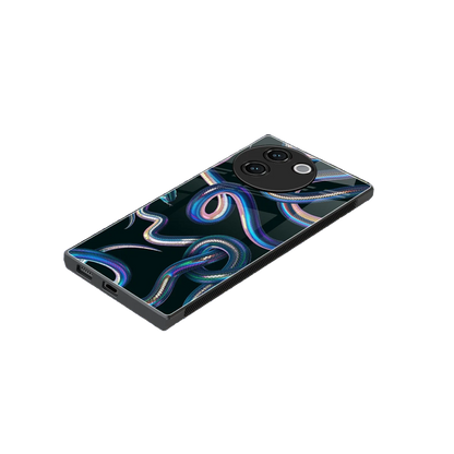 Snakes stylish phone case for vivo v30e | glossy glass and slim fit