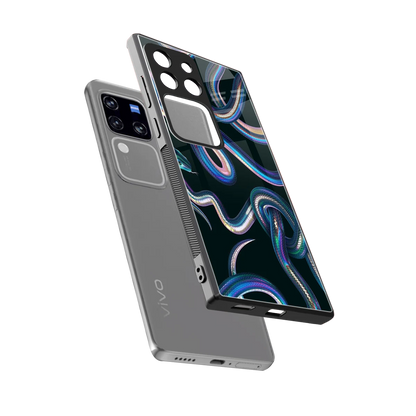 Snakes sleekvivo v30 pro cover with tempered glass back and TPU edges