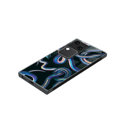 Snakes stylish phone case for vivo v30 | glossy glass and slim fit