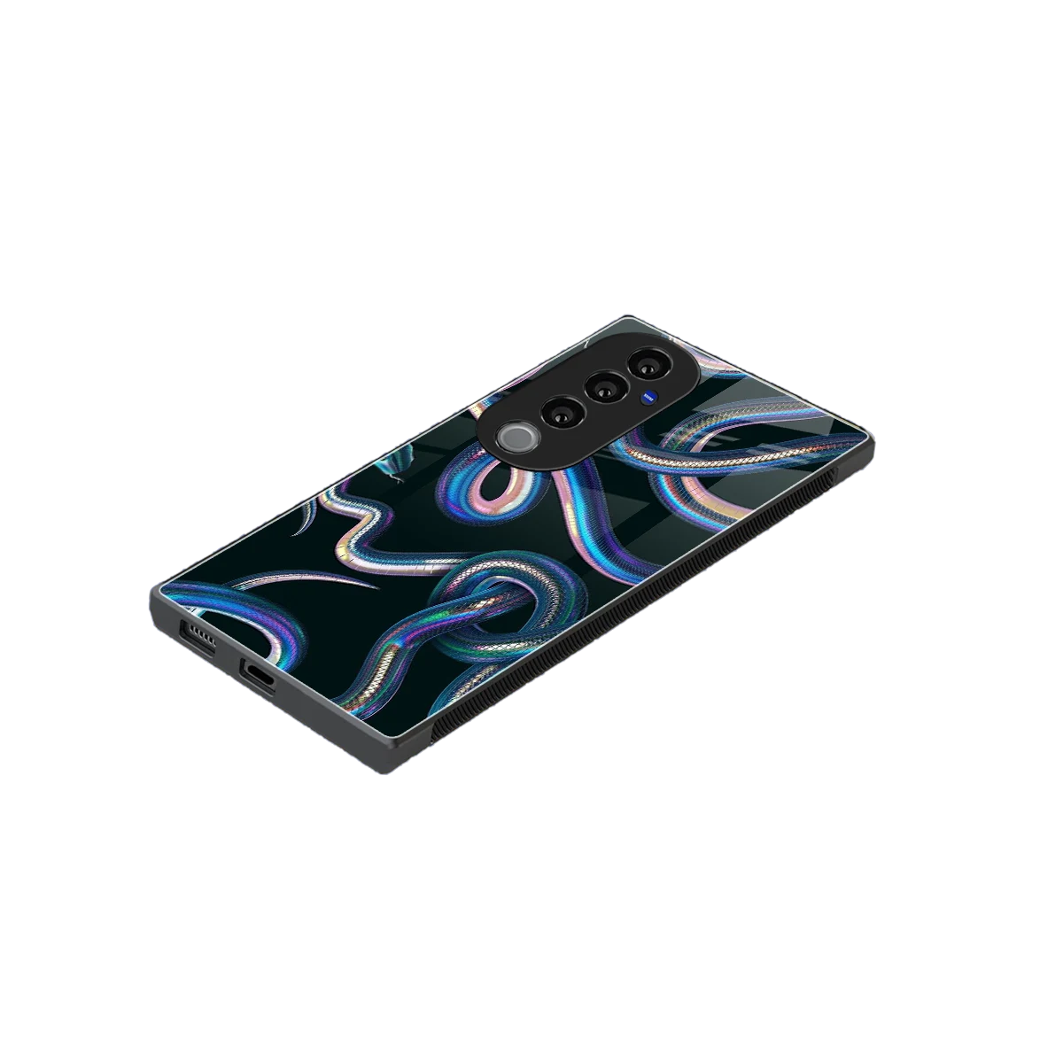 Snakes stylish phone case for vivo v40 pro | glossy glass and slim fit