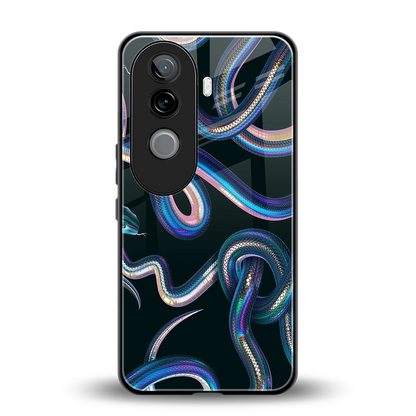 Snakes back phone cover | glass case for vivo v40e