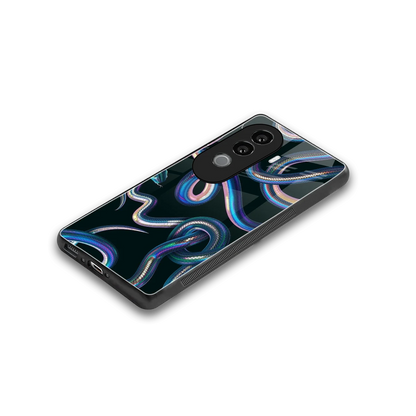 Snakes stylish phone case for vivo v40e | glossy glass and slim fit