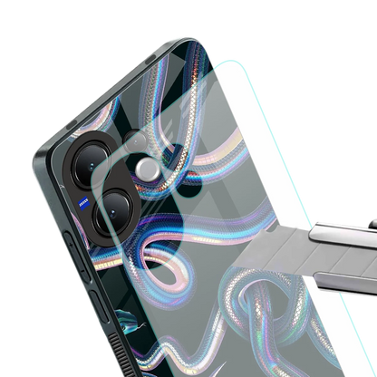 Snakes stylish phone case for vivo v60 | glossy glass and slim fit