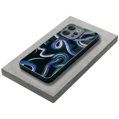 Snakes stylish phone case for vivo v70 | glossy glass and slim fit