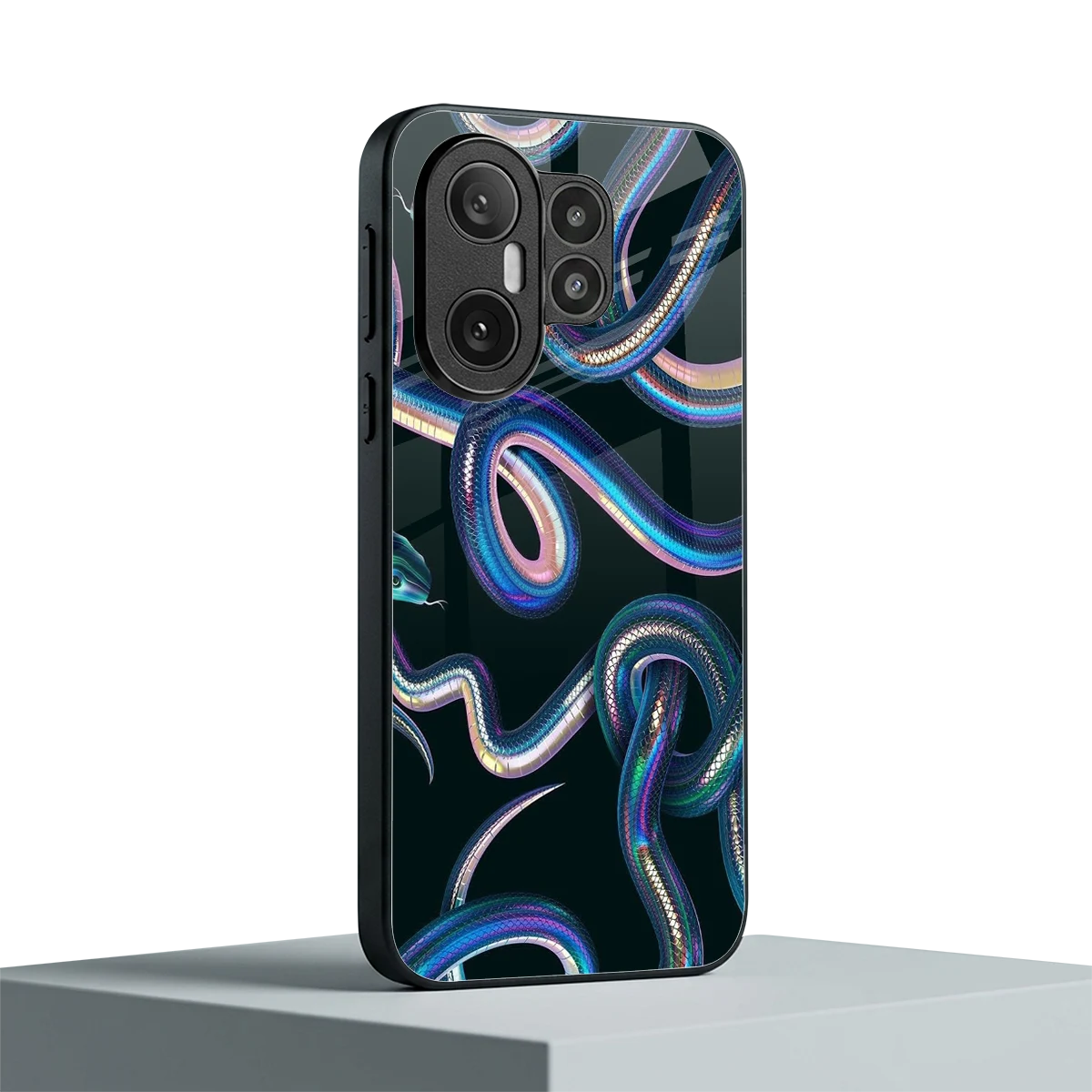Snakes vivo x200 fe mobile cover | shockproof glass phone case