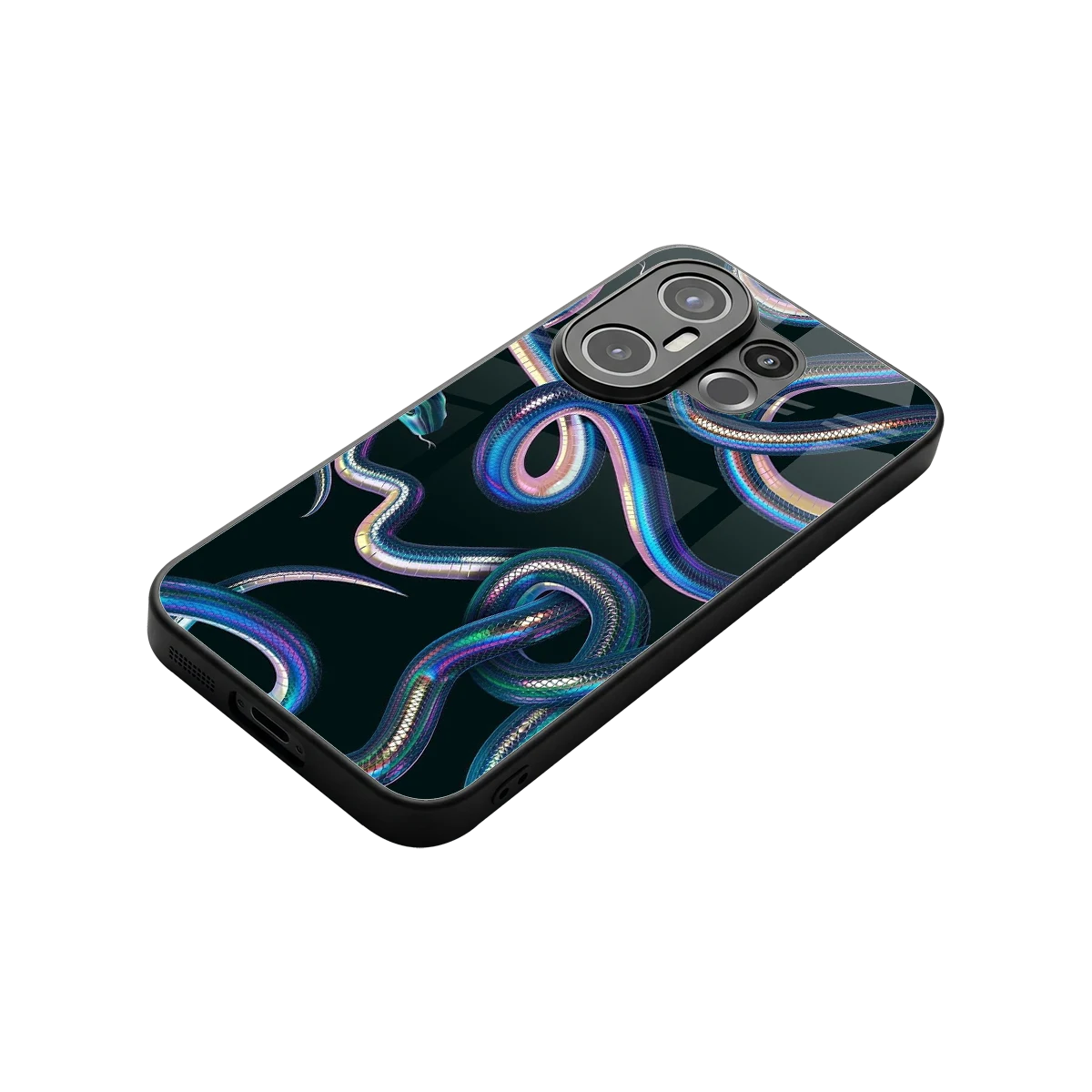 Snakes stylish phone case for vivo x200 fe | glossy glass and slim fit