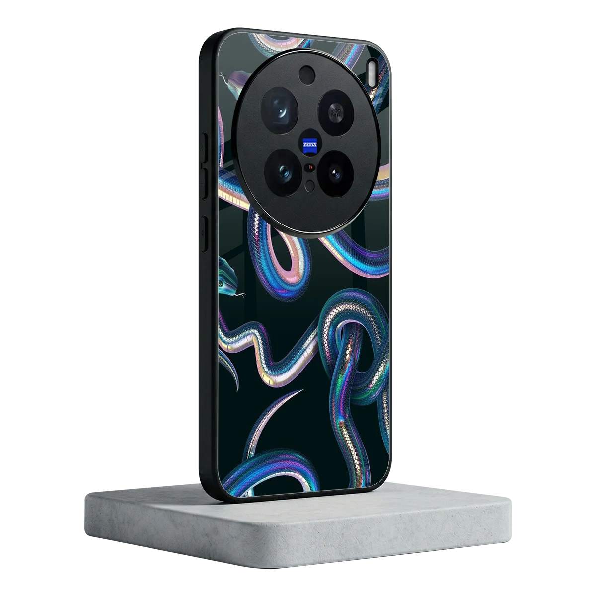 Snakes vivo x200 pro mobile cover | shockproof glass phone case