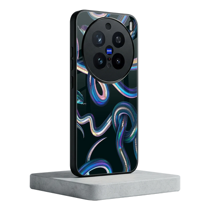 Snakes vivo x200 pro mobile cover | shockproof glass phone case