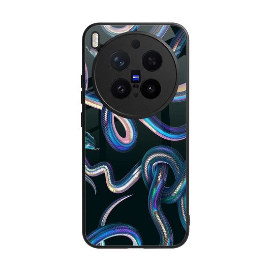 Snakes back phone cover | glass case for vivo x300 pro