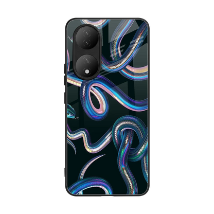 Snakes back phone cover | glass case for Vivo-y100