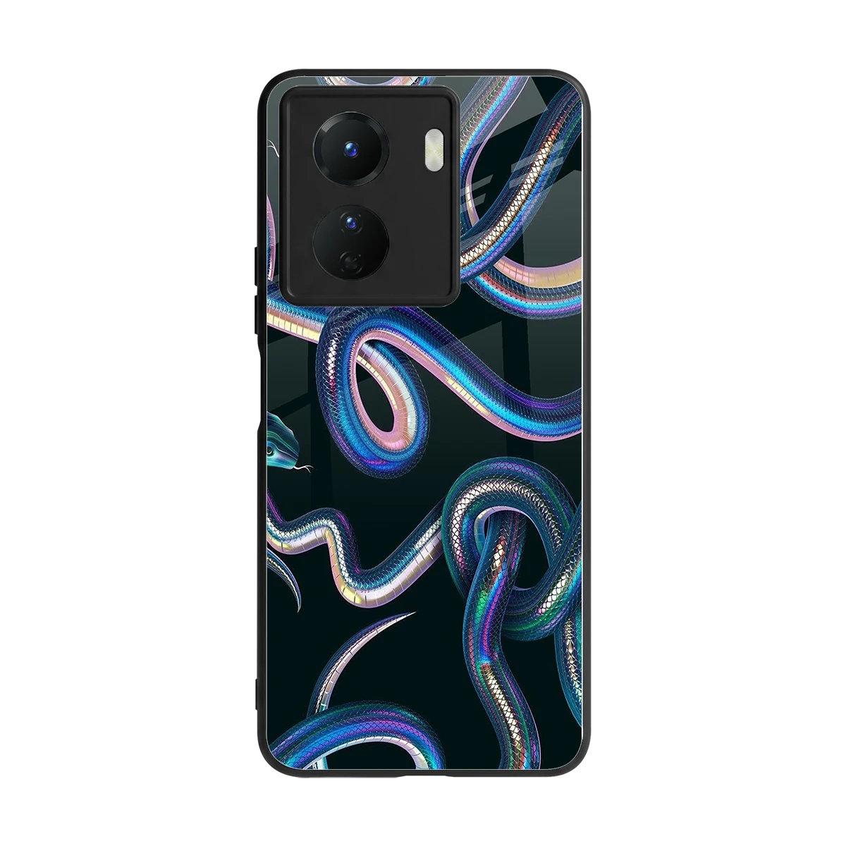 Snakes back phone cover | glass case for vivo y16