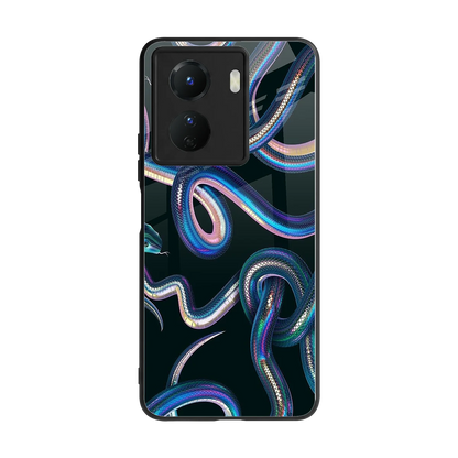 Snakes back phone cover | glass case for vivo y16