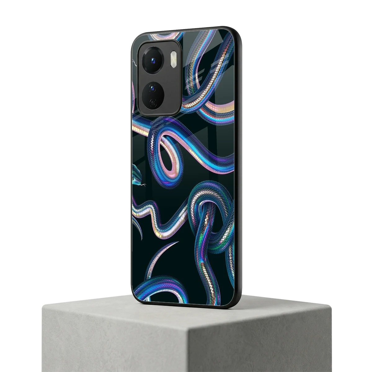 Snakes vivo y16 mobile cover | shockproof glass phone case