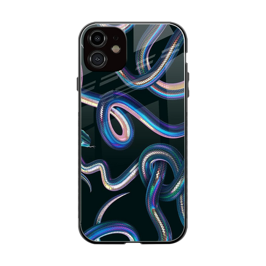 Snakes back phone cover | glass case for iphone 12