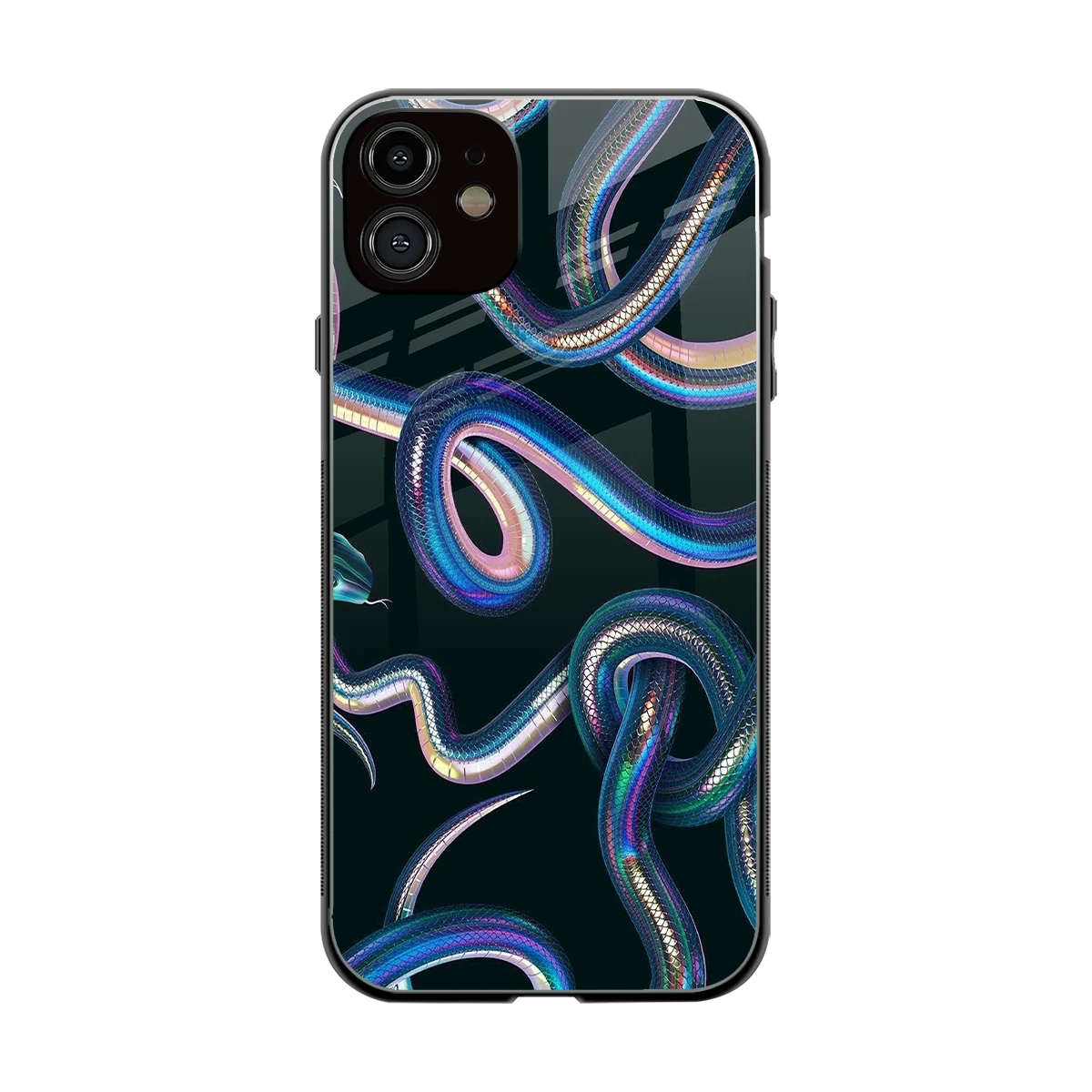 Snakes back phone cover | glass case for iphone 11