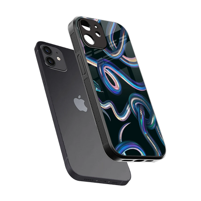 Snakes sleek iphone 11 cover with tempered glass back and TPU edges