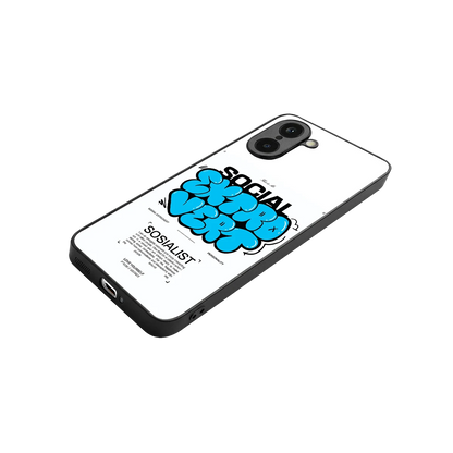 Social Extrovert stylish phone case for oneplus nord ce5 5g | glossy glass and slim fit