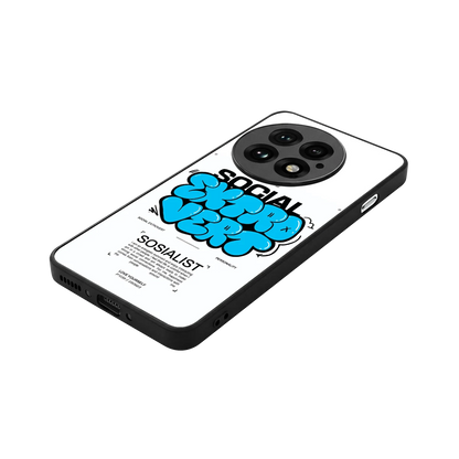 Social Extrovert stylish phone case for oneplus 13 | glossy glass and slim fit