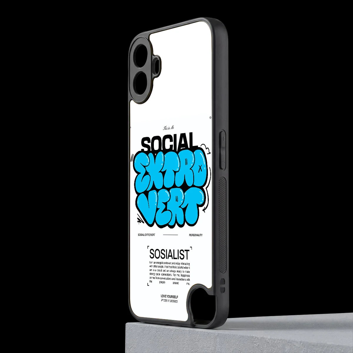 Social Extrovert cmf nothing phone 1 mobile cover | shockproof glass phone case