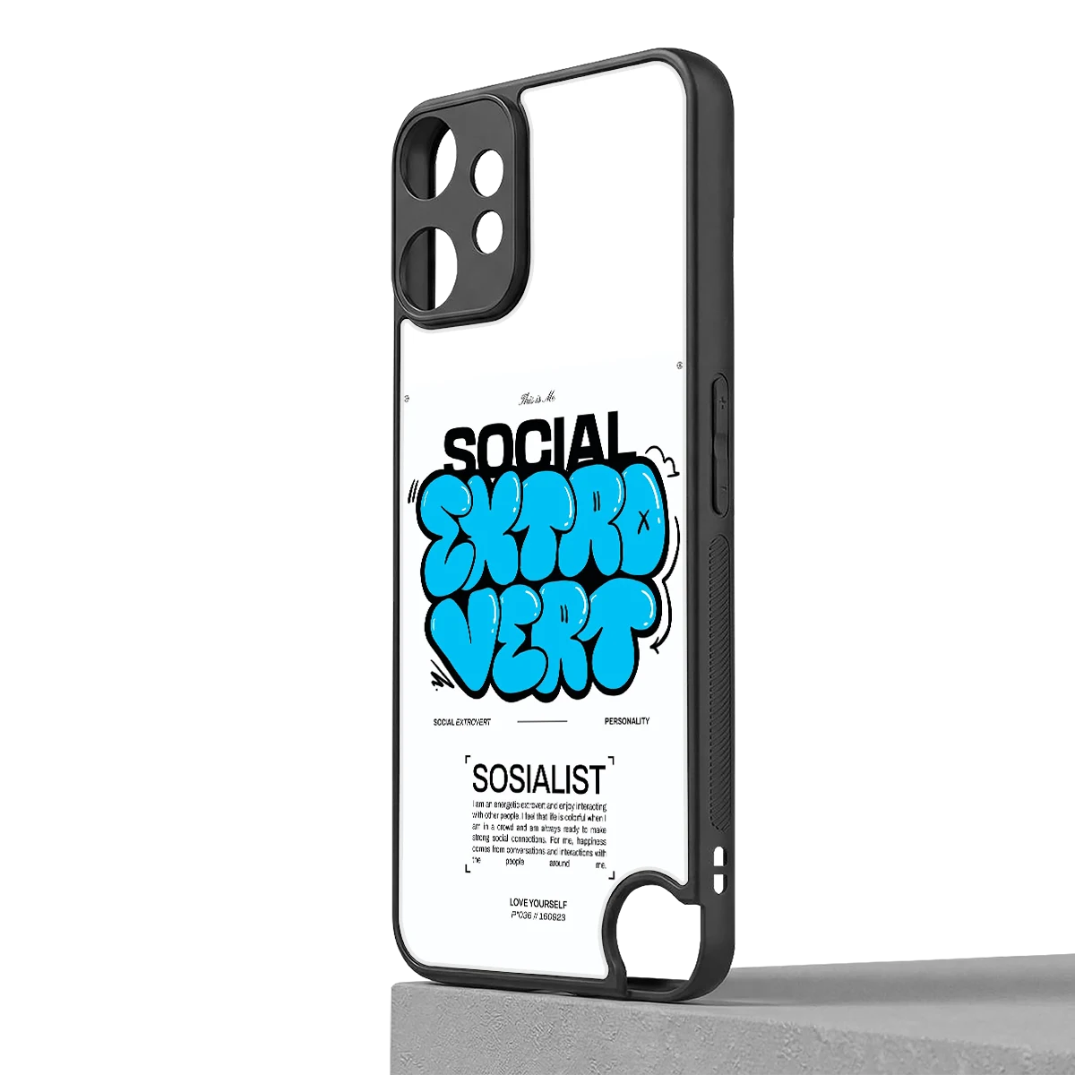 Social Extrovert cmf nothing phone 2 pro mobile cover | shockproof glass phone case