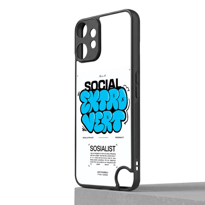 Social Extrovert cmf nothing phone 2 pro mobile cover | shockproof glass phone case