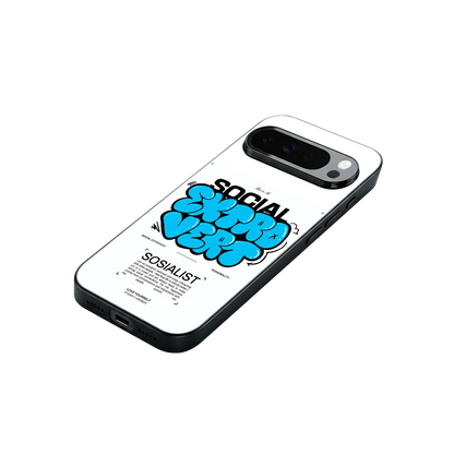 Social Extrovert stylish phone case for google pixel 10 pro xl | glossy glass and slim fit