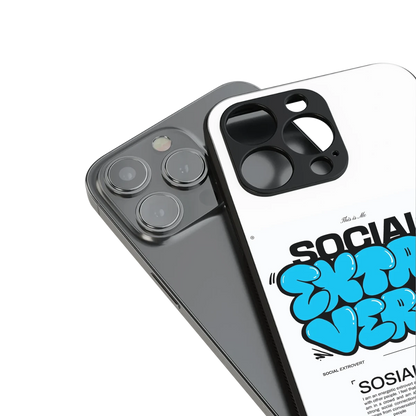 Social Extrovert stylish phone case for iphone 13 pro | glossy glass and slim fit