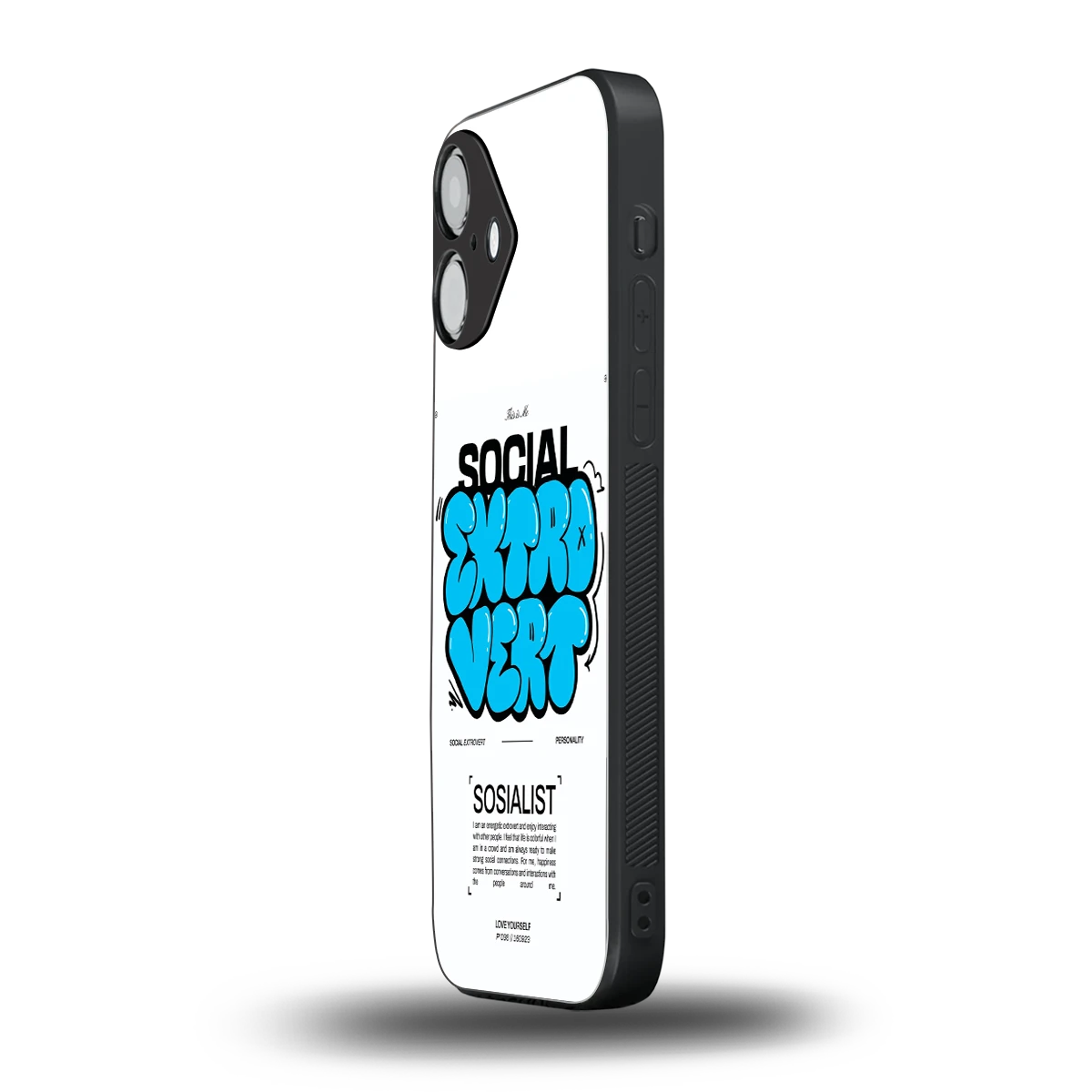 Social Extrovert iPhone 16 mobile cover | shockproof glass phone case